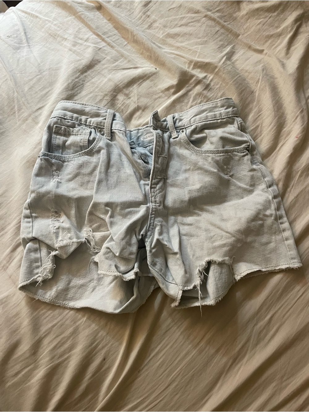 Light Wash Denim Cutoff Shorts - Old Navy